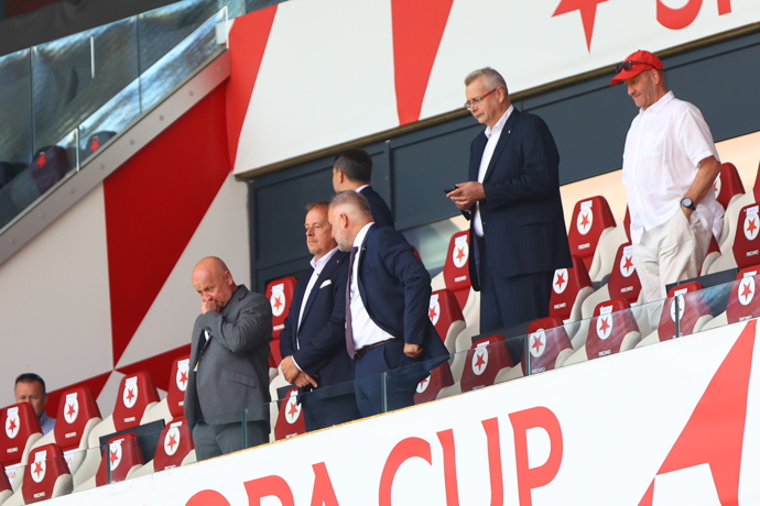 Nechyběl šéf SK Slavia Praha Jaroslav Tvrdík.