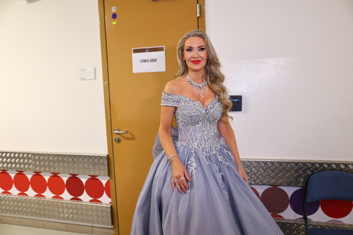 Lenka Graf zpívala na koncertu Štefana Margity. 