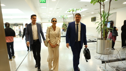 FOTO: Agáta Hanychová u soudu.