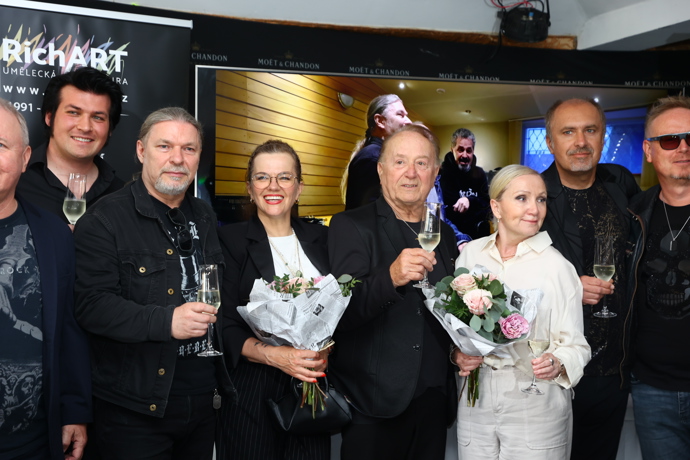 Křest nové písně Petra Jandy a Petra Koláře.