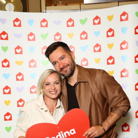 Martina Pártlová a Marek Ztracený na akci od Nadačního fondu Ronalda McDonalda.