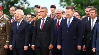 FOTO: Pokládání věnců na Vítkově.