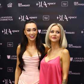 Veronica Biasiol s Natálii Říhovou na slavnostním otevření Biaspace.