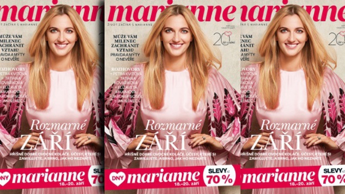 VYCHÁZÍ ZÁŘIJOVÁ MARIANNE SE SLEVOVÝMI KUPONY NA DNY MARIANNE