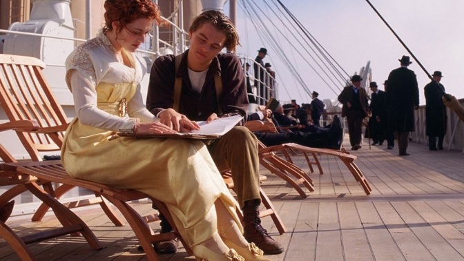 Titanic od Jamese Camerona je považován za jeden z nejromantičtějších filmů všech dob. 
