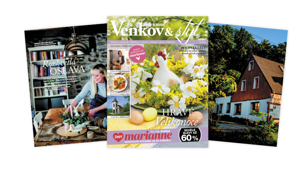 S číslem čtyři Marianne Venkov & styl, které právě vyšlo, přichází jaro a svátky velikonoční!
