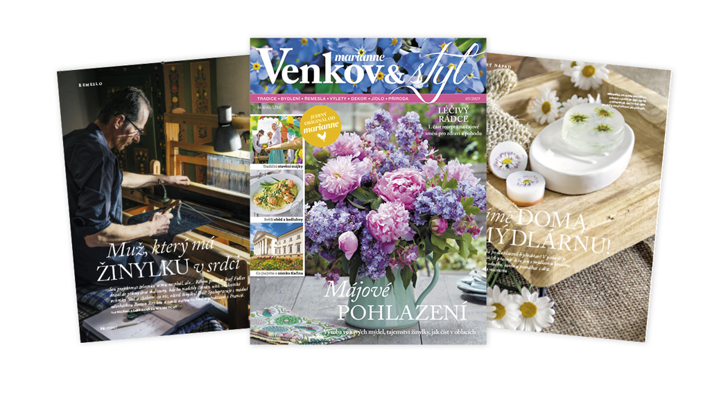 Květnové číslo Marianne Venkov & styl právě vyšlo a nabízí nejen  bylinného rádce… 