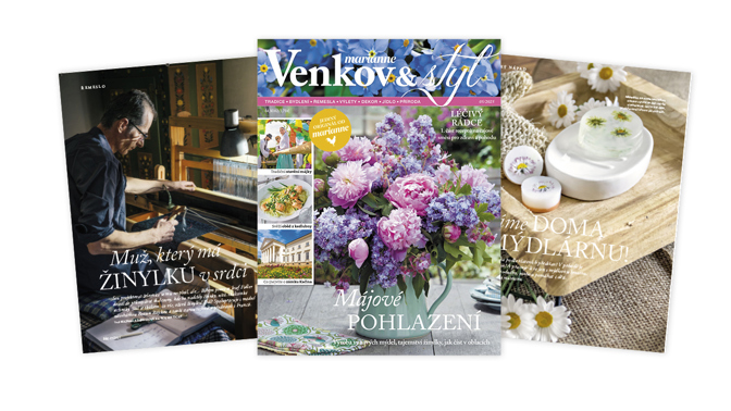 Květnové číslo Marianne Venkov & styl právě vyšlo a nabízí nejen  bylinného rádce… 