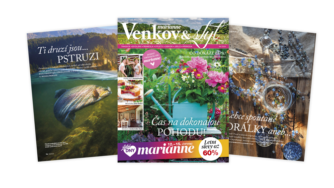 Červen klepe na dveře a... s ním časopis Marianne Venkov a styl číslo 6