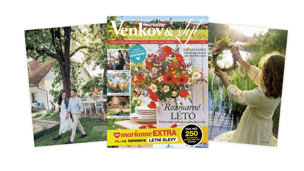 Šťastné číslo 7 Marianne Venkov & styl se otevírá... Červencový časopis už je tady! Šťastné číslo 7 Marianne Venkov & styl se otevírá... Červencový časopis už je tady!