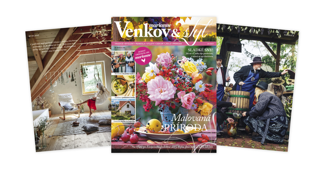 Už je tu časopis Marianne Venkov & styl číslo 10 a s ním recepty na podzimní pohodu… Už je tu časopis Marianne Venkov & styl číslo 10 a s ním recepty na podzimní pohodu…