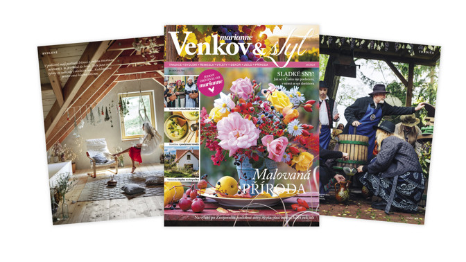 Už je tu časopis Marianne Venkov & styl číslo 10 a s ním recepty na podzimní pohodu…