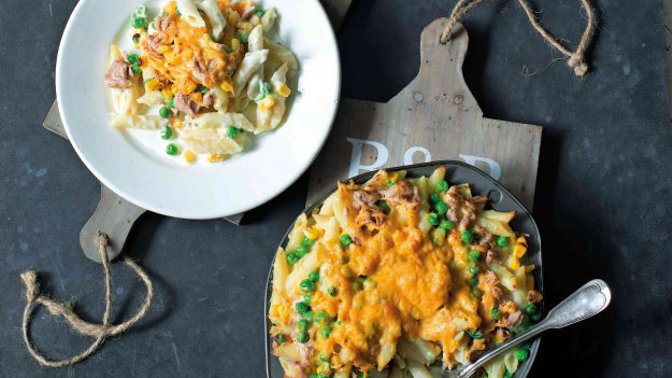 Recept: Zapečené těstoviny s tuňákem Recept: Zapečené těstoviny s tuňákem