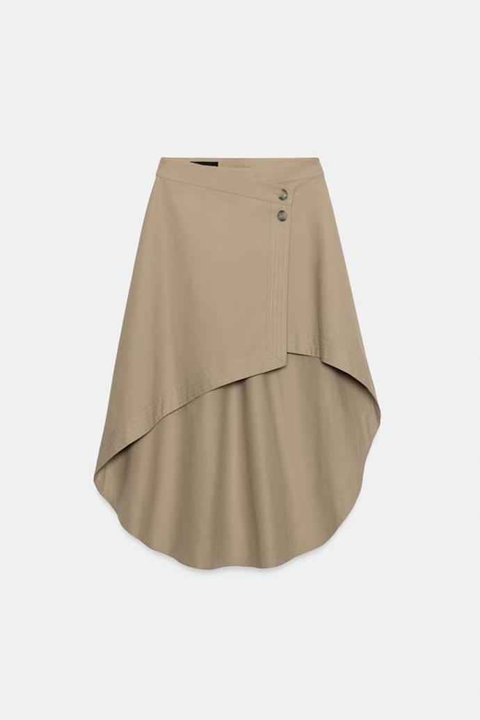 Asymetrická midi sukně, Zara, 849 Kč