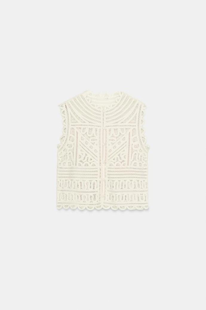 Háčkovaná halenka, Zara, 849 Kč