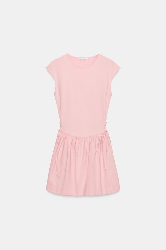 Krátké bavlněné kombinované šaty, Zara, 649 Kč