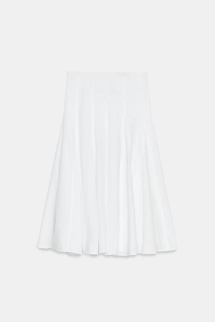Midi sukně s godety, Zara, 849 Kč