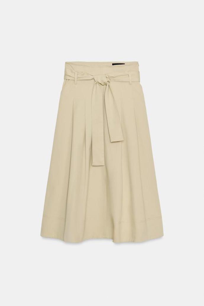 Midi sukně s páskem, Zara, 1499 Kč