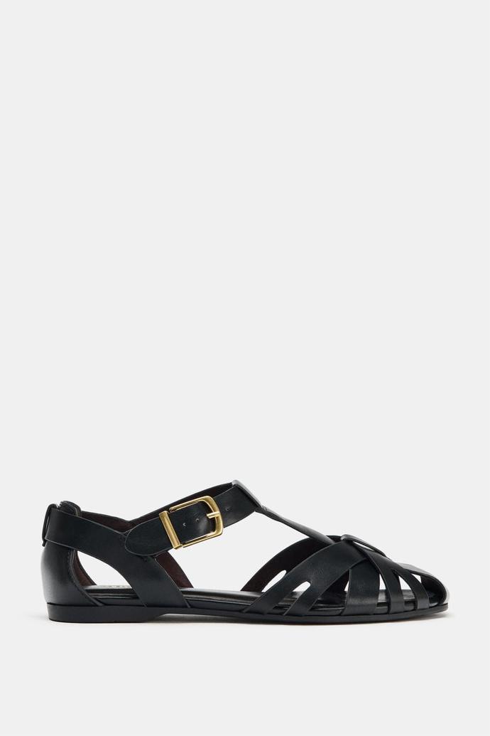 Ploché sandály s pásky, Zara, 849 Kč