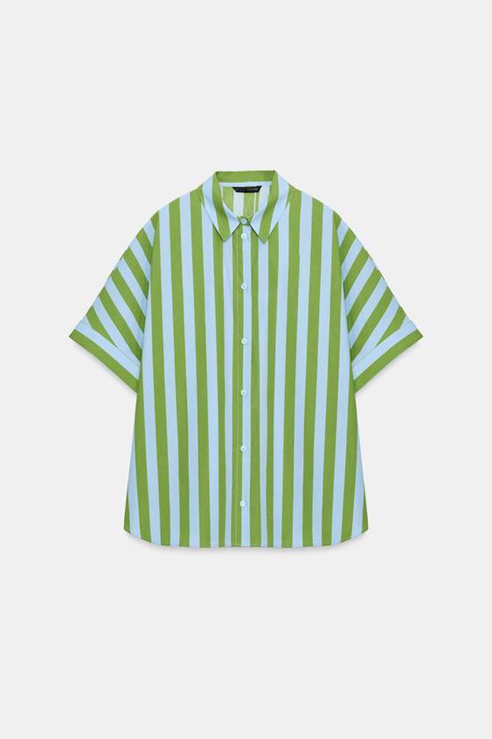 Pruhované košile oversize, Zara, 699 Kč