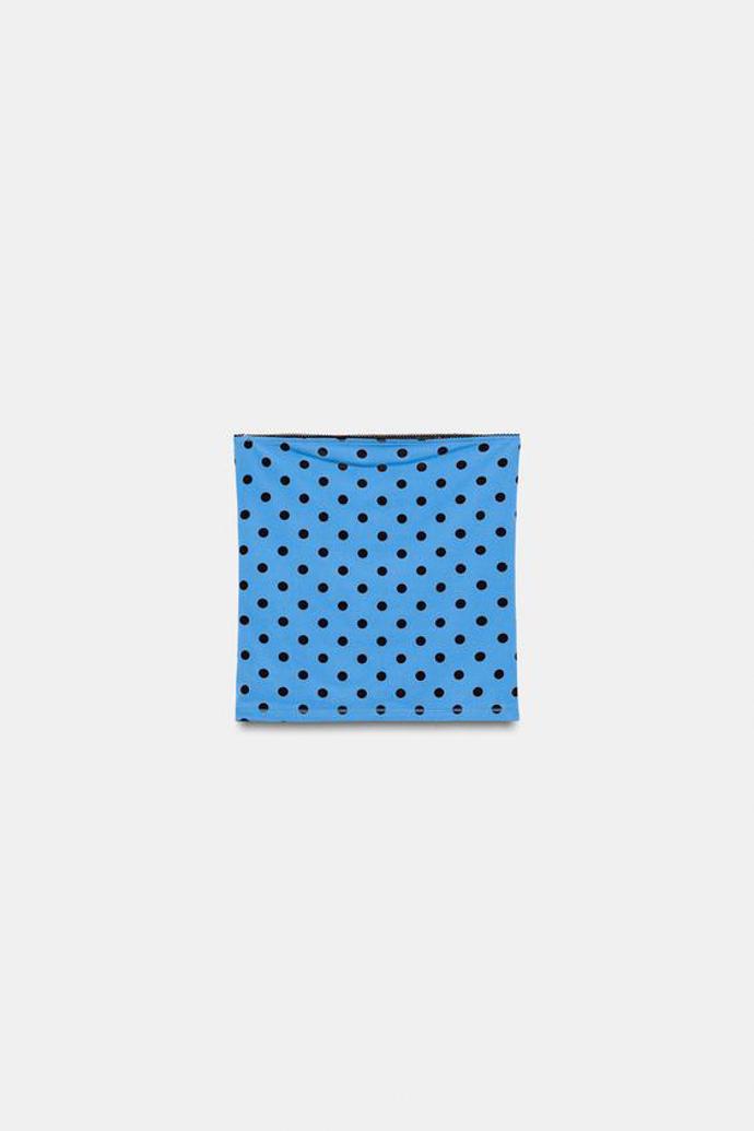 Top bandeau s puntíky, Zara, 399 Kč