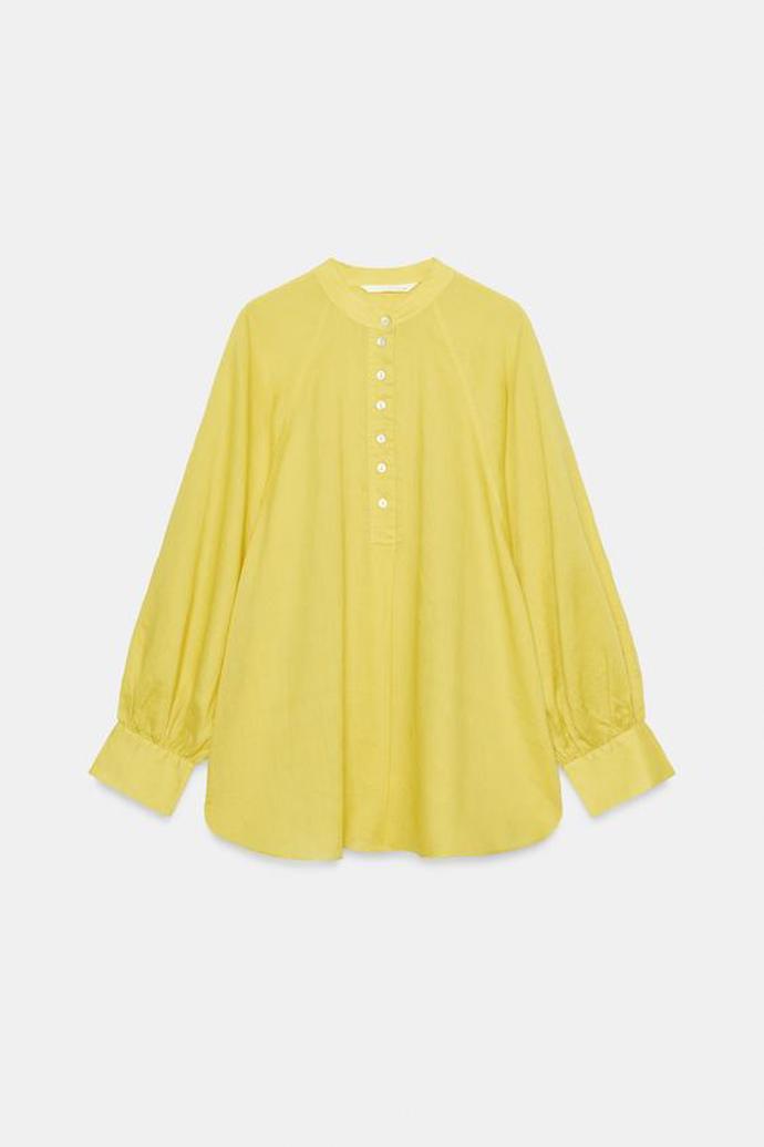 Splývavá košile s ramií, Zara, 999 Kč