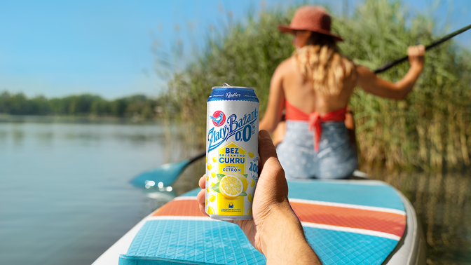 paddleboarding s radlerem