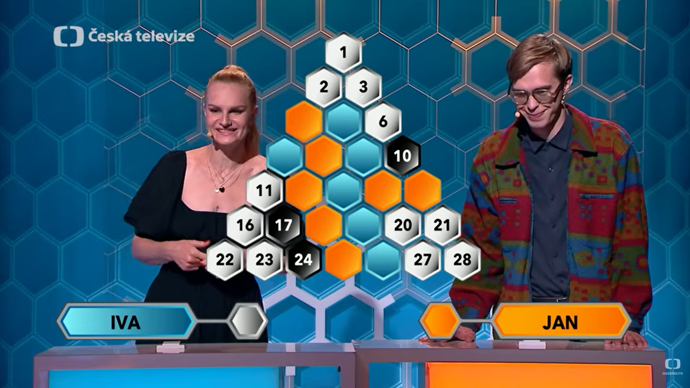 Iva Pazderková a Jan Špaček v AZ-kvízu.