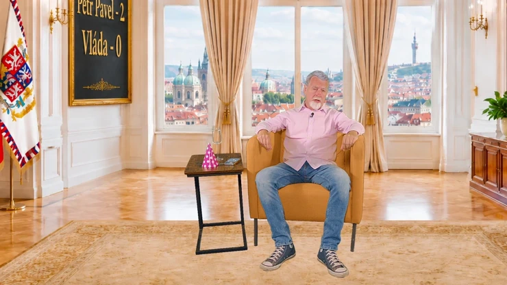 Petr Jablonský jako Petr Pavel.