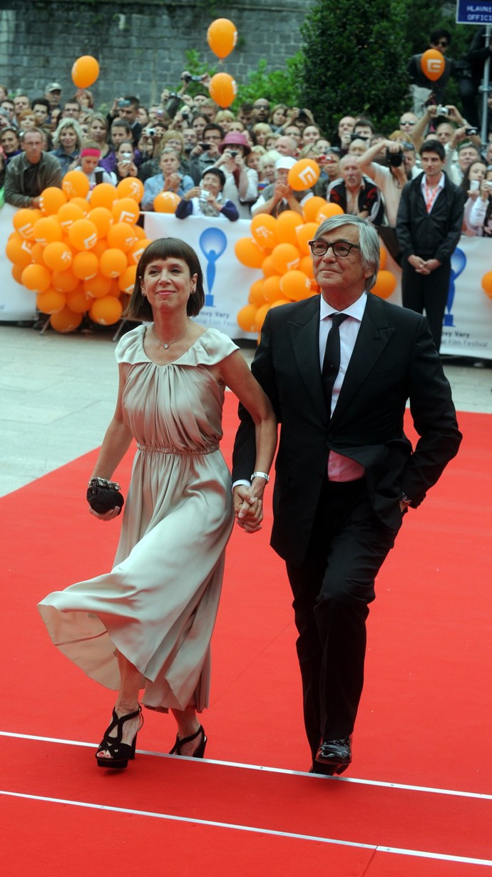 Opakovaně byli označování za nejlépe oblečený pár festivalu. Fotka z roku 2011 Opakovaně byli označování za nejlépe oblečený pár festivalu. Fotka z roku 2011
