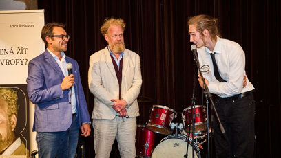 FOTO: Tomáš Sedláček, Michael Rozsypal a Sedláčkův syn Kryštof.