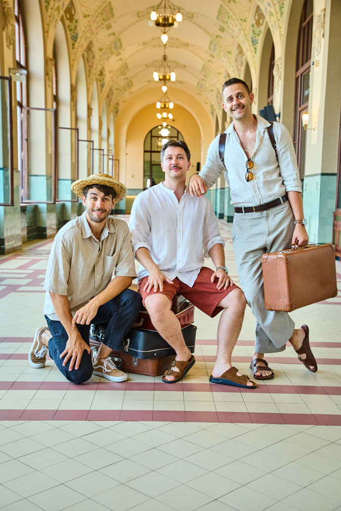 Zábavné trio Ondřej Kubina, Alex Kolva a Vincent Navrátil. 
