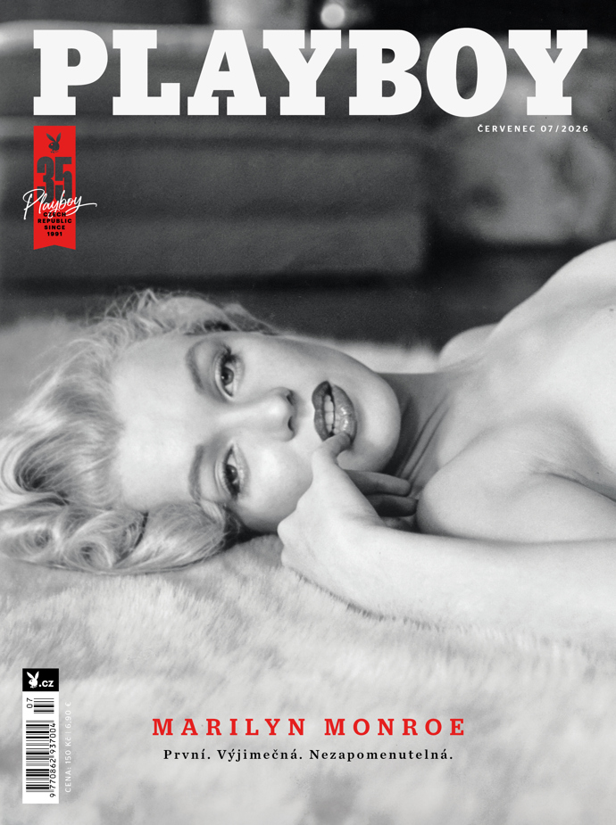 Marilyn Monroe na obálce českého Playboye.
