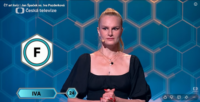 Iva Pazderková v AZ-kvízu.