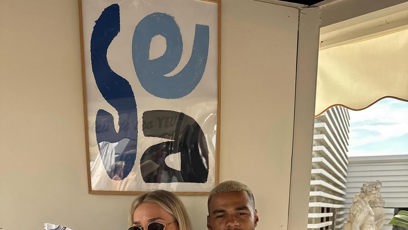 FOTO: Cody Gakpo se svou partnerkou.