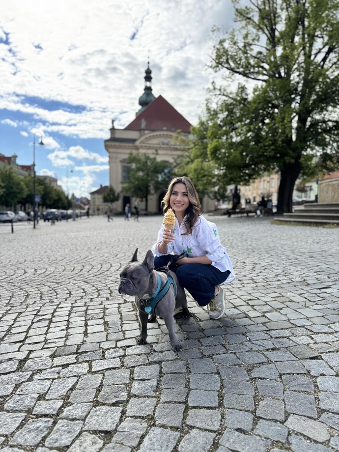 Tuhle zmrzlinu si Eva vychutnala v Uherském Brodě. 