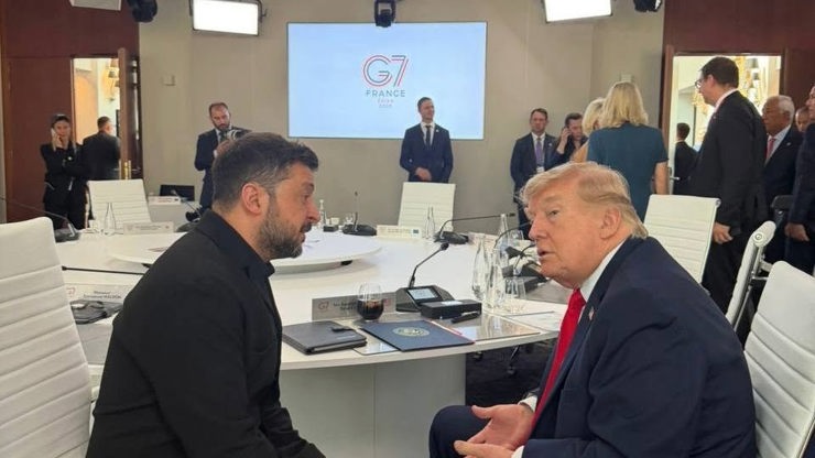 Volodymyr Zelenskyj v úterý jednal s Donaldem Trumpem.