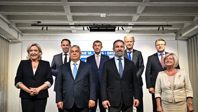 FOTO: Andrej Babiš se v Bruselu kromě samotných jednání Evropské rady zúčastnil také zasedání europarlamentní skupiny Patrioti pro Evropu, jejímž členem je i jeho vládní strana ANO.