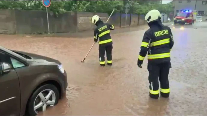 Hasiči měli plné ruce práce.