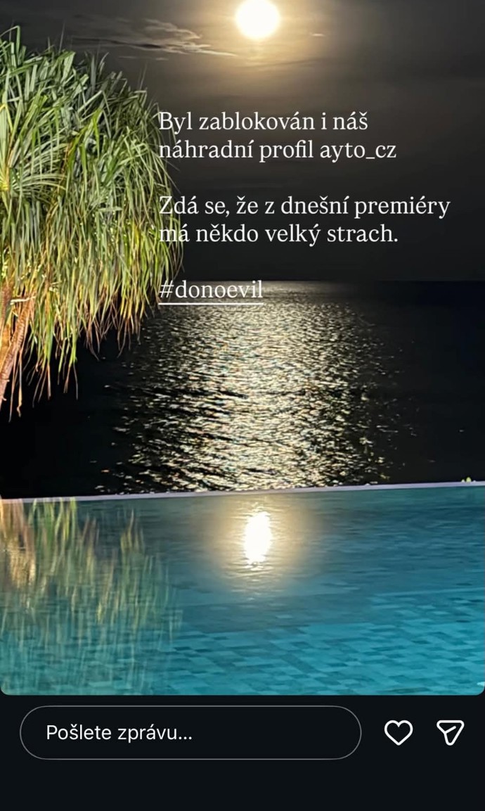 Nařknul ostatní, že profil nahlašují.