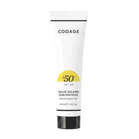 Opalovací krém na tělo i obličej s rozjasňujícím a bronzujícím efektem Enhancing Sun Jelly SPF50+, Codage, info o ceně ve vybraných salonech Opalovací krém na tělo i obličej s rozjasňujícím a bronzujícím efektem Enhancing Sun Jelly SPF50+, Codage, info o ceně ve vybraných salonech