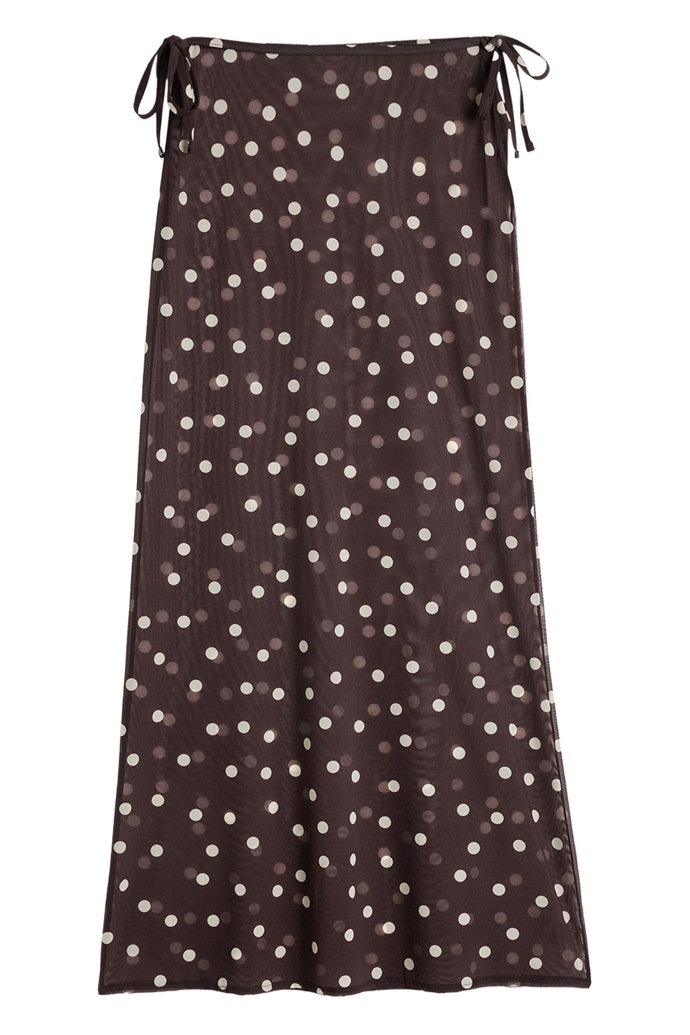 Zavinovací maxi sukně s puntíky, F&F, 449 Kč