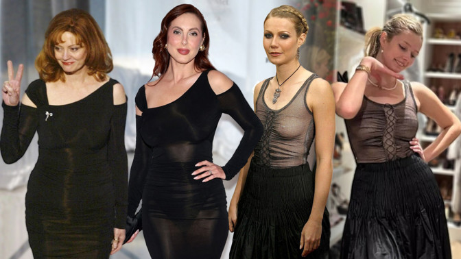 Slavné matky a dcery ve stejných šatech: Suzan Sarandon přenechala Evě oscarovou róbu, Apple rozzářila nahý model Gwyneth Paltrow
