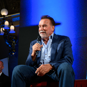 Arnold Schwarzenegger byl v Praze.