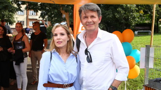 Jan Šťastný s manželkou Barborou