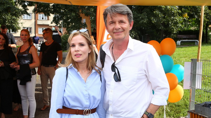 Jan Šťastný s manželkou Barborou