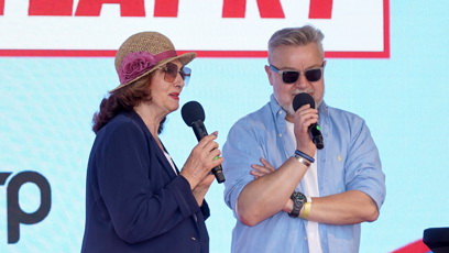 FOTO: Saskia Burešová a Miloš Pokorný.