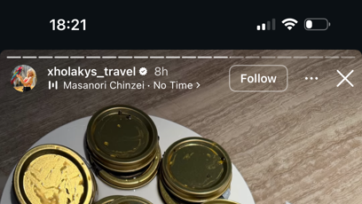 FOTO: Xholakys a její instagramový příspěvek.