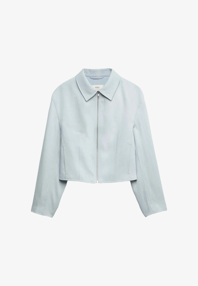 Lehká bunda ze směsi lnu, Marks&Spencer, 2357 Kč