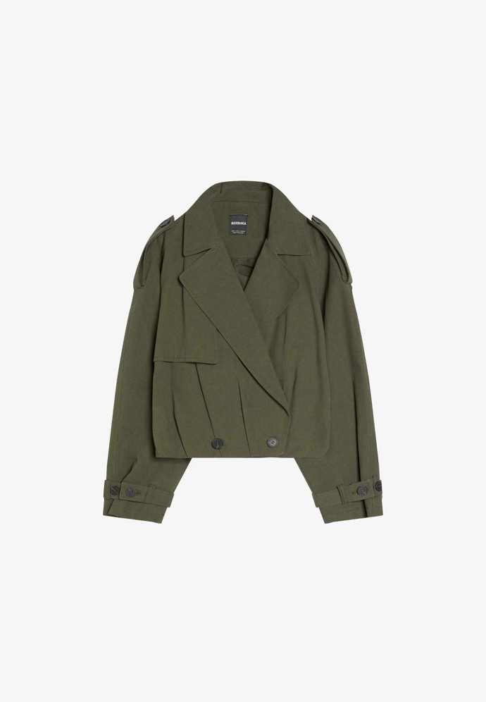 Lehká bavlněná bunda, Bershka, 999 Kč